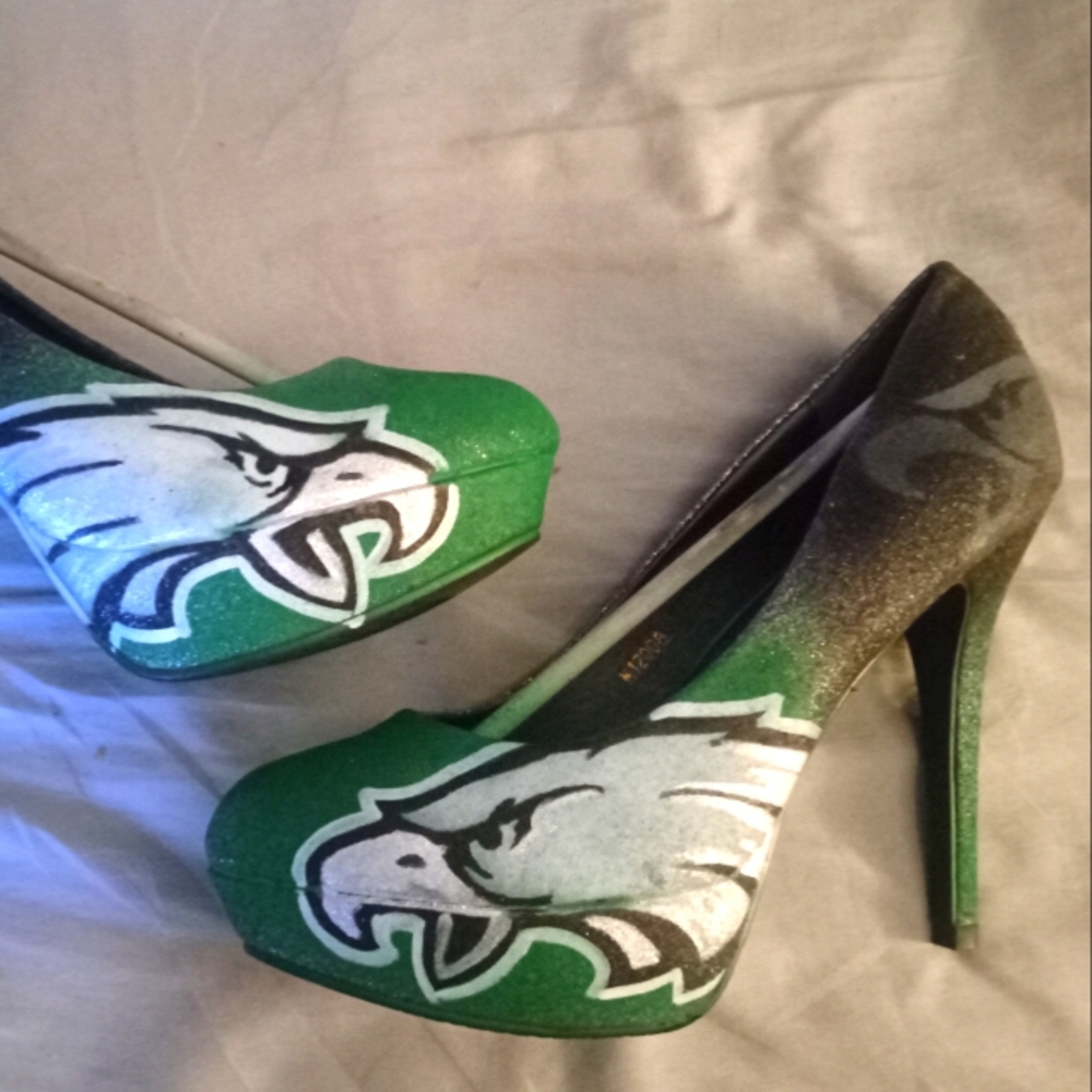 Custom Handmade Eagles Heels